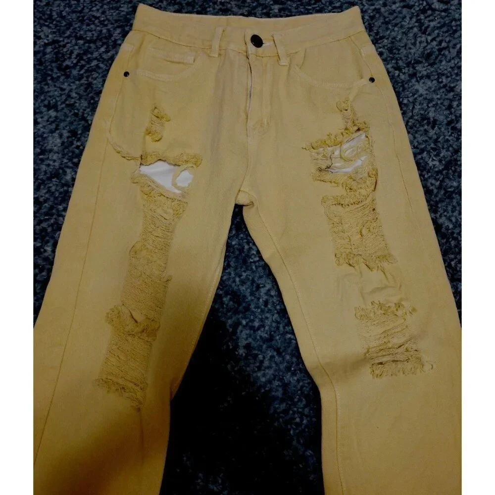 GB18401-2010 Classic B FZ/T81006-2017 Mens 28 Distressed Jeans Y2K 90s 26 X 28